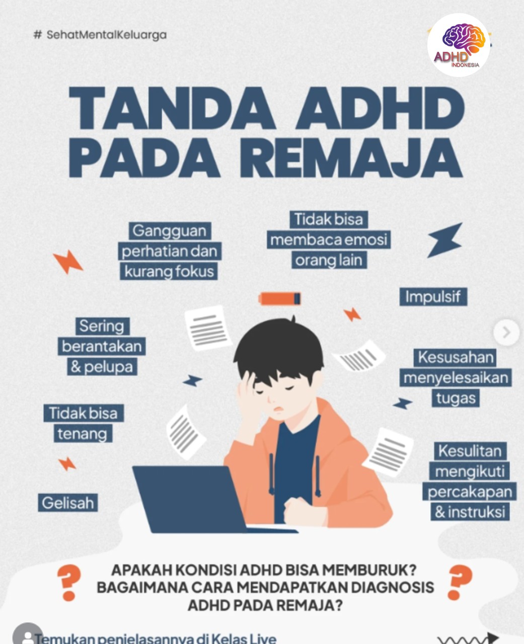 Screening ADHD Non-Diagnostik: Edukasi Awal bagi Orang Tua di Kota Lhokseumawe